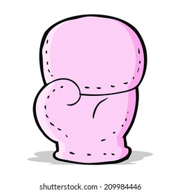 cartoon pink boxing glove