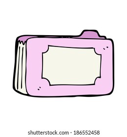 cartoon pink business folder