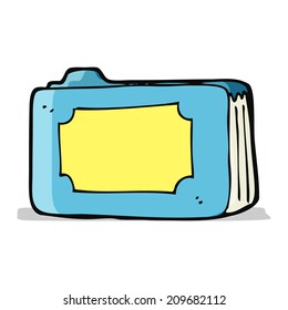 cartoon pink business folder
