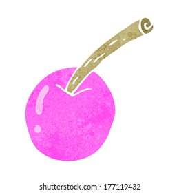 cereza rosa de dibujos animados, símbolo