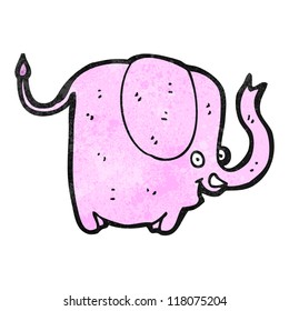 cartoon pink elephant