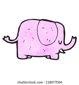 cartoon pink elephant