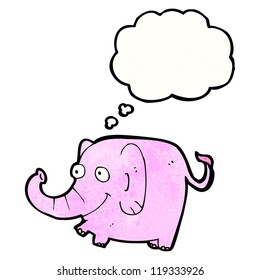 cartoon pink elephant