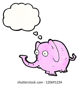 cartoon pink elephant