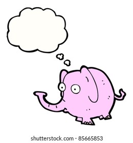 cartoon pink elephant