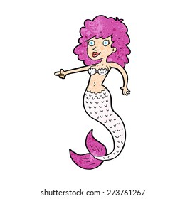 Cartoon Pink Mermaid Stock Vector (Royalty Free) 403388398