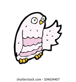 cartoon pink owl