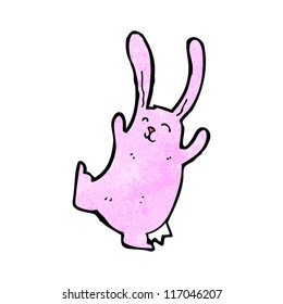 cartoon pink rabbit