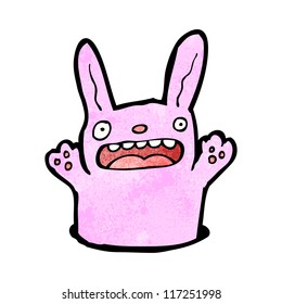 cartoon pink rabbit