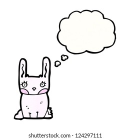 cartoon pink rabbit