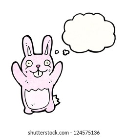 cartoon pink rabbit