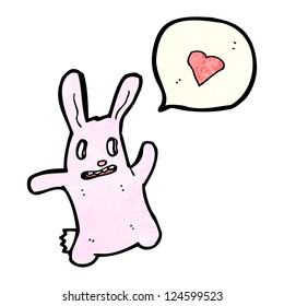 cartoon pink rabbit