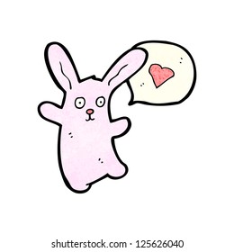cartoon pink rabbit
