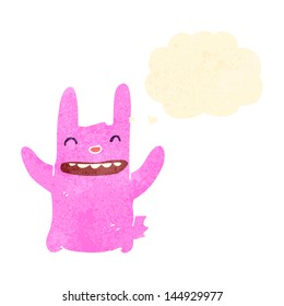 cartoon pink rabbit