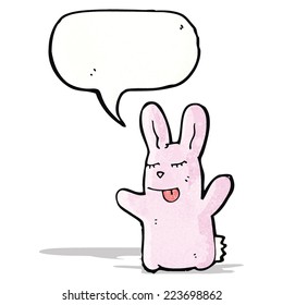 cartoon pink rabbit