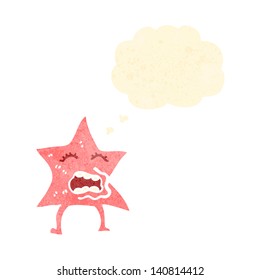 cartoon pink star