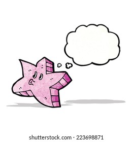 estrella de caricatura rosa