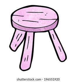 Cartoon-rosa Hocker