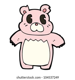 cartoon pink teddy bear