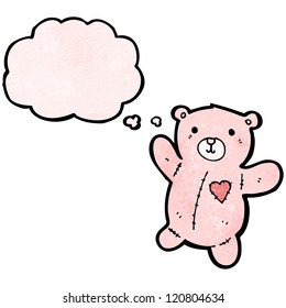 oso de peluche rosa