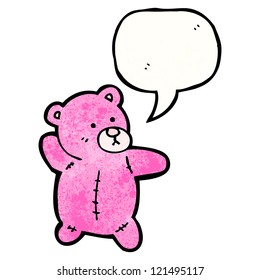 oso de peluche rosa