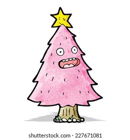 cartoon pink tree