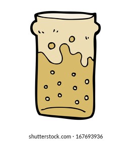 pinta de cerveza de dibujos animados