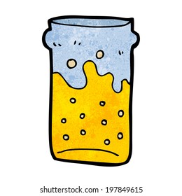 pinta de cerveza de dibujos animados