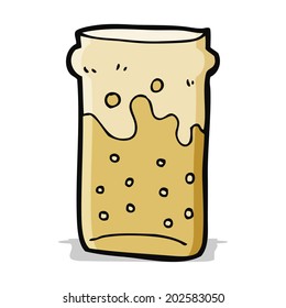 pinta de cerveza de dibujos animados