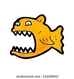 caricatura piranha