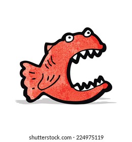 caricatura piranha