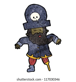 cartoon pirate captain