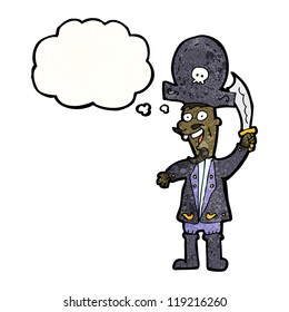 capitán de caricatura pirata