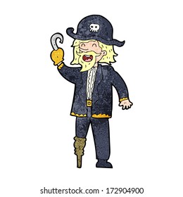 capitán de caricatura pirata