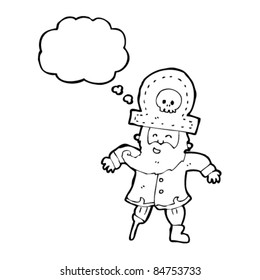 cartoon pirate captain