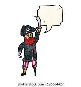 cartoon pirate captain giving orders