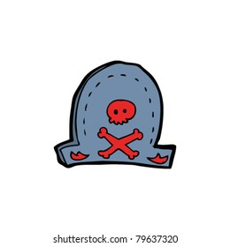 gorro de capitán de caricatura pirata