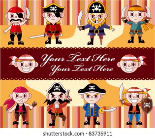 cartoon pirate card