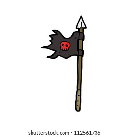 Cartoon-Piratenflagge