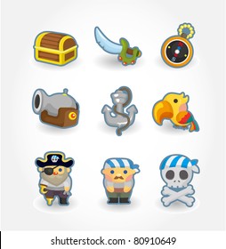 cartoon pirate icon