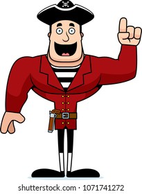 A cartoon pirate with an idea.