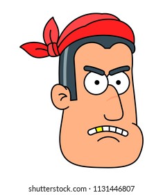 cartoon pirate man