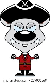 A cartoon pirate mouse looking angry.