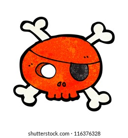 cartoon pirate skull