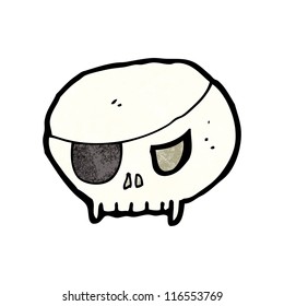cartoon pirate skull