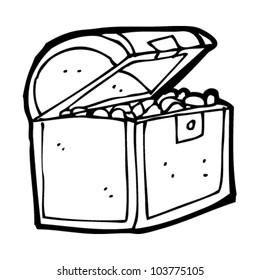 cartoon pirate treasure chest