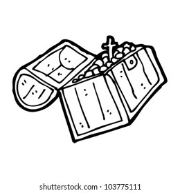 cofre del tesoro pirata de dibujos animados