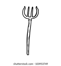 Cartoon Pitch Fork