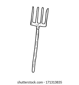 Cartoon Pitch Fork