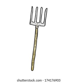 Cartoon Pitch Fork